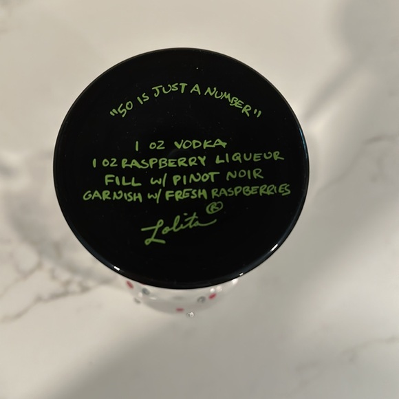 Perfect gift for 50th birthday celebration, bling wine glass for her - Picture 5 of 5